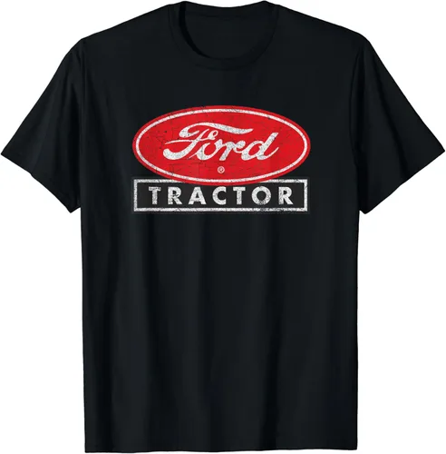 Ford Camiseta con logotipo de Ford Tractor, Negro, S