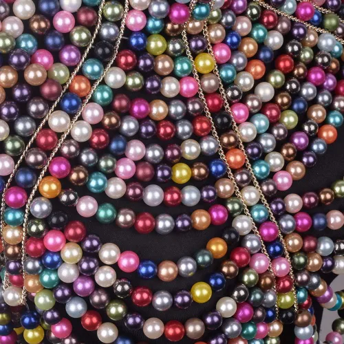 Miniatura 8 de CCbodily - Brasier de cadena de perlas para el cuerpo, collares de hombro de moda, joyería corporal