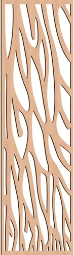 Miniatura 103 de 9 3/8"W x 24 3/8"H x 1/4"T Bristol Decorativos Paneles de Pared de Madera Calado, Cereza