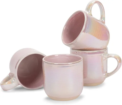 Miniatura 9 de Elanze Designs Taza de café de cerámica con esmalte reactivo brillante de gran tamaño, 500 ml, para uso diario en la cocina, de cerámica de grado