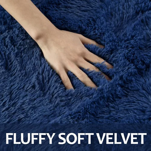 Miniatura 5 de Hutha Alfombras de Área Grandes de 5x8 pies para Sala de Estar, Alfombra Moderna Súper Suave y Esponjosa para Dormitorio, Alfombras Shag Peludas