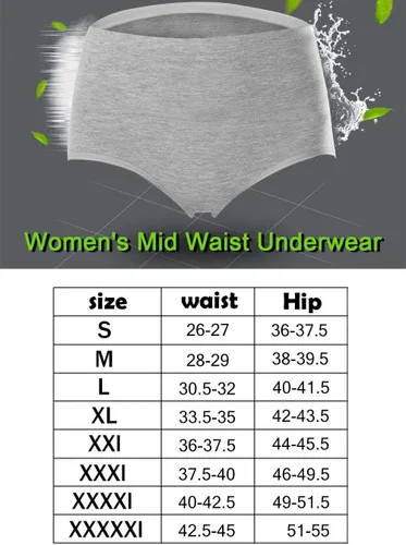 Miniatura 7 de ASIMOON Ropa interior para mujer, ropa interior de algodón, posparto, con control de abdomen, elásticos, transpirables, cobertura completa