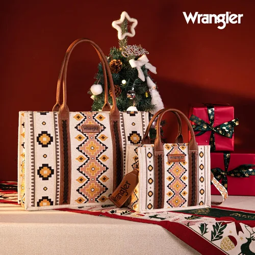 Miniatura 6 de Wrangler Aztec Tote Bag for Women Boho Shoulder Purses and Handbags