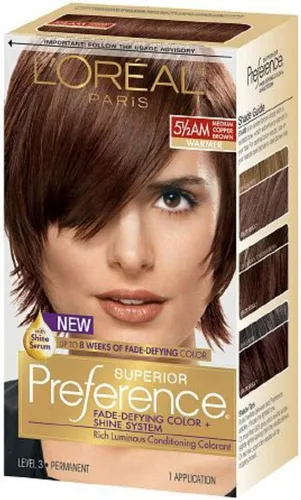 Miniatura 22 de L'Oreal Paris Superior Preference Fade-Defying + Shine - Tinte permanente para el cabello, rubio rosado medio 8RB, paquete de 1, tinte para el 8RB
