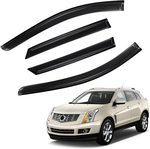 Miniatura 47 de Protectores de lluvia compatibles con modelos Trailblazer/GMC Envoy 2002-2009 para 5 pasajeros, visera de ventana lateral, deflector de viento