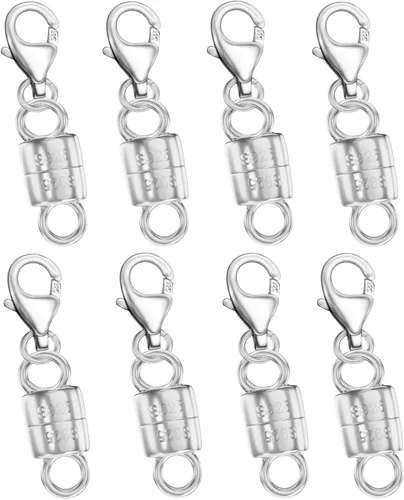 Miniatura 10 de Dailyacc cierres magnéticos para collares de langosta de plata 925 y cierres de seguridad en plata esterlina con convertidores de joyería de oro