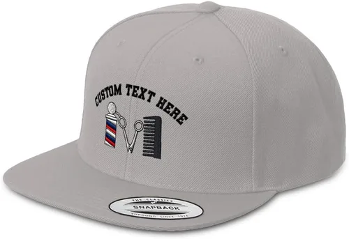 Miniatura 8 de Speedy Pros Gorra Snapback para hombre, de ala plana, con logotipo de peluquero, bordado, de acrílico