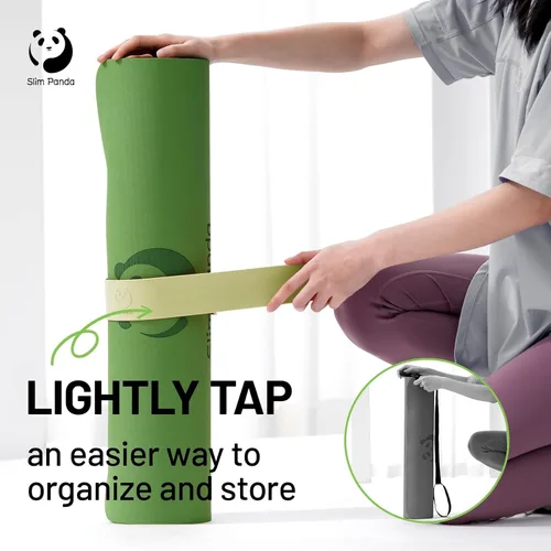 Miniatura 7 de Slim Panda Yoga Mat Strap Slap Band, One Snap Keeps Mats Tightly Rolled, Heavy-Duty Clasp Fits Most Size Mats(24" L X 2" W)