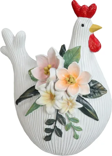 Miniatura 10 de Escultura decorativa de gallo para jardín (gallina negra)