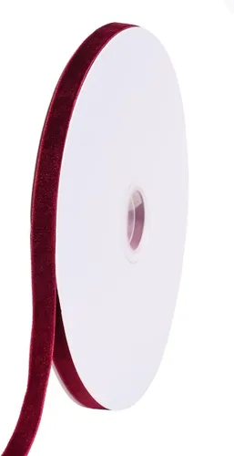 Miniatura 10 de Bobina de cinta de terciopelo negro de 20 yardas, 1 pulgada