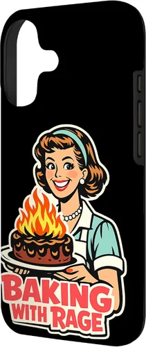 Miniatura 2 de Baking with Rage Retro 1950s Housewife Pop Art Humor Case for iPhone 17