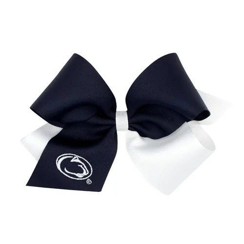 Miniatura 26 de Divine Creations - Lazo para el pelo de dos tonos para niñas con temática universitaria para el día del juego, por Wee Ones en un clip WeeStay