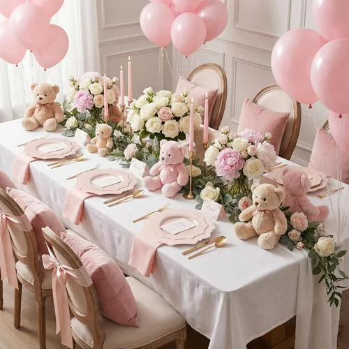 COLOSUS Juego de platos desechables de plástico rosa para fiesta, paquete de 60 (30 invitados), platos para cena y ensalada/postre para primavera,