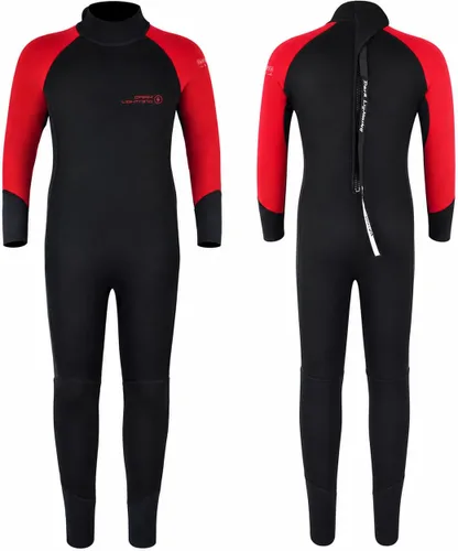 Miniatura 12 de Dark Lightning - Traje de neopreno térmico para niños de 3/2 mm para niños y niñas, traje de baño térmico de neopreno, traje de baño de una pieza