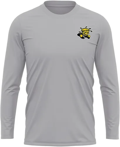 Miniatura 92 de Camisa deportiva de manga larga oficial de la NCAA Collegiate para hombre, con logotipo en el pecho izquierdo, colección Athletic Heather