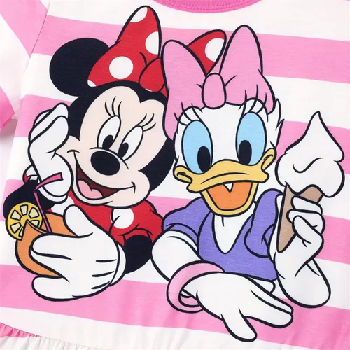 Miniatura 4 de Disney Mickey and Friends Minnie Mouse - Vestido para niña pequeña, estampado de lunares, lazo y correa para el hombro, traje de cumpleaños