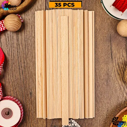 Miniatura 6 de Palitos de madera para manualidades de alta calidad – Palitos de madera dura para manualidades – Palitos de pintura de madera para manualidades
