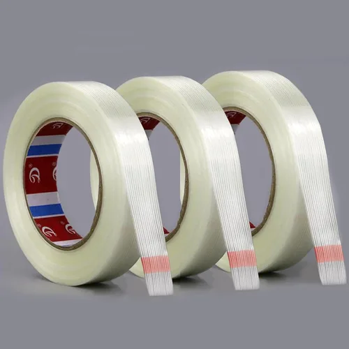Miniatura 8 de KAIY Cinta para flejar, 2 rollos de cinta de embalaje de 1/2 pulgada x 60 yardas, cinta de fibra de vidrio reforzada resistente, transparente
