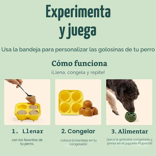 Miniatura 5 de WOOF Pupsicle y Bandeja de Golosinas – Juguetes interactivos de larga duración para perros y molde de silicona para perros – Mantén a tu cachorro