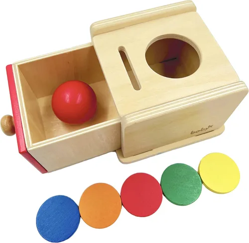 Miniatura 2 de Dailyfunn Montessori Toys Coin & Ball 2 en 1 Caja de permanencia para bebés preescolares de 6 a 24 meses