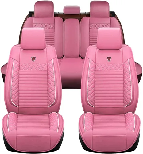Miniatura 12 de Juego completo de fundas de asiento de automóvil compatibles con Suzuki Grand Vitara 2000-2013, piel sintética, respaldo alto, delantero y trasero