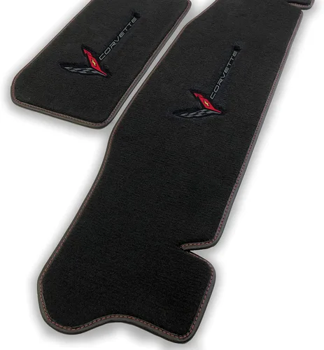 Miniatura 8 de Lloyd Mats Tapetes alfombrados a medida para el suelo del automóvil de lujo prémium para Corvette C8 2020-ON Coupé y convertible