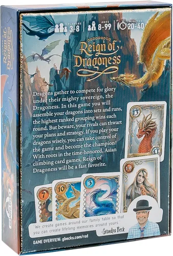 Miniatura 2 de Juego de cartas Reign of Dragoness de Grandpa Beck's Games Un juego estratégico de eliminación de mano de los creadores de Cover Your Assets