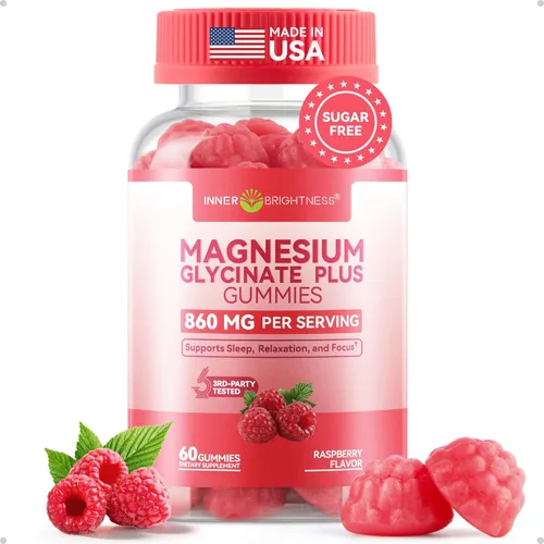 Miniatura 15 de Complejo de magnesio 9 en 1, 300 mg de magnesio de 9 formas orgánicas, glicinato, citrato, malato, alta absorción para sueño y relajación, apoyo