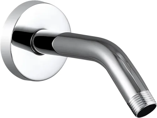 Brazo de ducha Voolan con brida y cinta de teflón, brazo de extensión de cabezal de ducha para baño con ducha fija, acero inoxidable sólido, montado