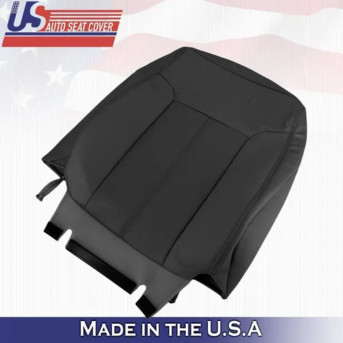 Miniatura 3 de Fundas de asiento autoSeatcover 2015 2016 para Ford F450 F550 Lariat - Fundas de asiento de cuero para conductor y pasajero, color negro
