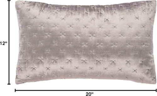 Miniatura 5 de Safavieh Home Collection Deana - Cojín decorativo de 12 x 20 pulgadas, color gris claro, 12 x 22 pulgadas
