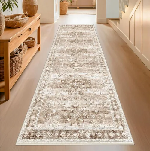 Miniatura 71 de Alfombra Boho Negra para Sala de Estar - Alfombra de Área Lavable de 10x14 Pies, Alfombras de Comedor para Debajo de la Mesa, Alfombra Suave de Pelo