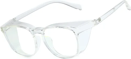 Miniatura 14 de Gafas de seguridad para hombres, mujeres, enfermeras, antivaho y a la moda, cómodas, con escudos laterales, protección ocular para adultos