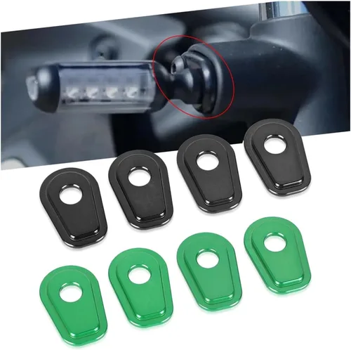 Miniatura 3 de LeosHi Adaptador de señales de giro de repuesto para motocicleta, espaciadores compatibles con Z400 Z650 Z900 Z900RS Z1000 Ninja400 Versys-X300 Negro