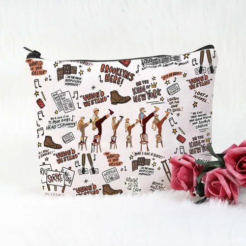 Miniatura 5 de POFULL Regalo inspirado en el teatro musical Newsboy Theatre Bolsa de cosméticos para amantes musicales
