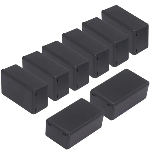 Miniatura 36 de Zulkit 12 cajas de proyecto de plástico ABS para proyectos eléctricos, caja de conexiones de energía, color negro, 1.97 x 1.10 x 0.59 pulgadas