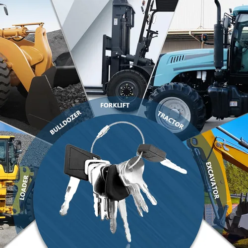 Miniatura 5 de Juego de llaves de carretilla elevadora con cadena, compatible con Komatsu, Toyota, Yale, Cat Clark, Doosan, Nissan, Hyster, JCB, Mitsubishi, Juego