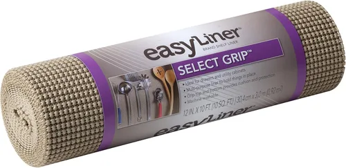 Miniatura 30 de EasyLiner Select Grip Revestimiento para Estantes - Fácil de Instalar y Cortar a Medida - Antideslizante, Sin Adhesivo, Revestimiento para Cajones