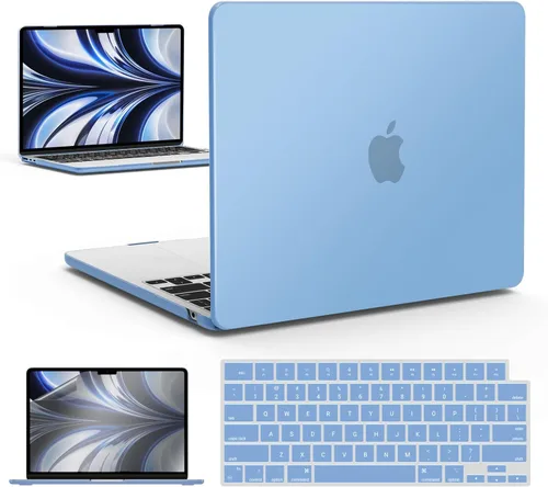 Miniatura 42 de IBENZER Funda para MacBook Air de 13 pulgadas 2026 2025 2024 2023 2022 M4 A3240 M3 A3113 M2 A2681, funda rígida con cubierta de teclado ScreenFilm