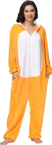 Miniatura 3 de Petrella Pijama de forro polar de animal para mujer, disfraz de una pieza para Navidad, Halloween, cosplay
