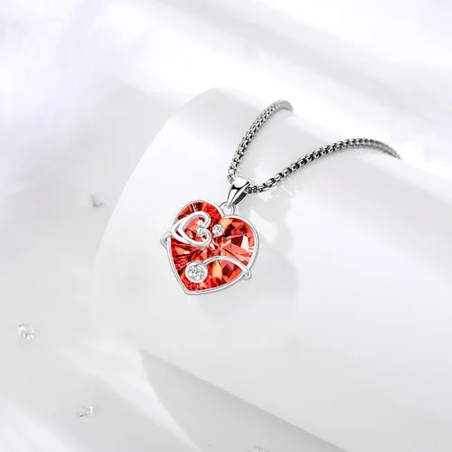 Miniatura 26 de Collar de alas de ángel de plata de ley 925, ángel de la guarda, enfermera RN caduceo, dije de ángel de cristal, joyería de regalo para mujer