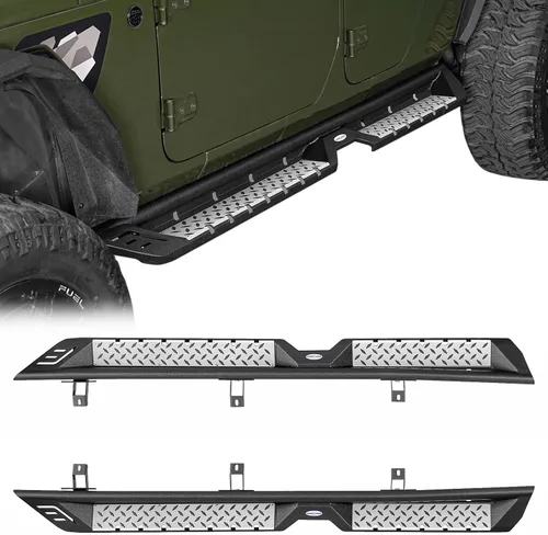 Miniatura 11 de u-Box Gladiator - Estribo de 6.9 pulgadas para Jeep Gladiator JT 2020-2026, dos rieles deslizantes tubulares antideslizantes para escaleras
