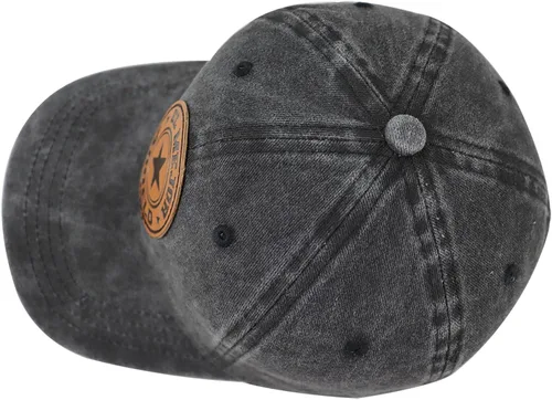 Miniatura 4 de World's Best - Gorra de béisbol con parche de cuero, ajustable, bordada, de algodón, para el día del padre, para papá
