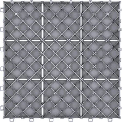 Miniatura 4 de Pure Garden 50-LG1169 - Azulejos para patio y terraza, diseño de diamantes entrelazados para suelos, resistentes a la intemperie, para exteriores