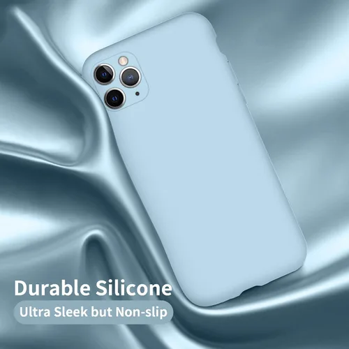 Miniatura 5 de Cordking Funda diseñada para iPhone 11 Pro Max, funda de silicona ultra delgada a prueba de golpes con forro de microfibra suave antiarañazos
