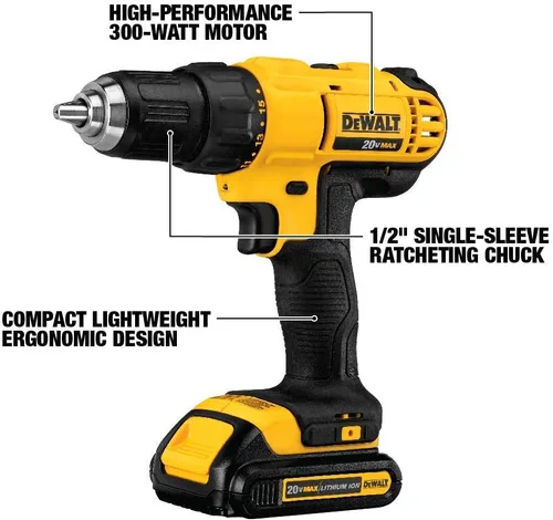Miniatura 5 de DEWALT - Kit combinado de taladro inalámbrico de 20 V MAX, 4 herramientas (DCK444C2) con sierra recíproca DEWALT 20 V MAX XR compacta, solo