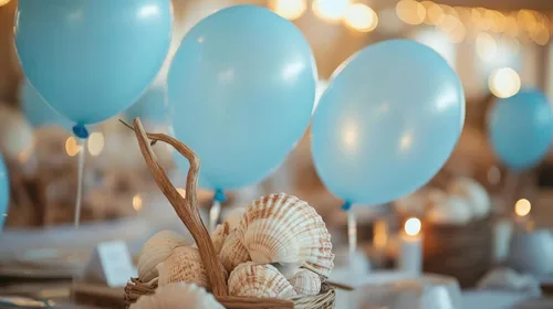 Miniatura 6 de Paquete de 50 globos de color azul claro, globos de látex azul bebé de 12 pulgadas, paquete de globos para cumpleaños, bodas, baby showers