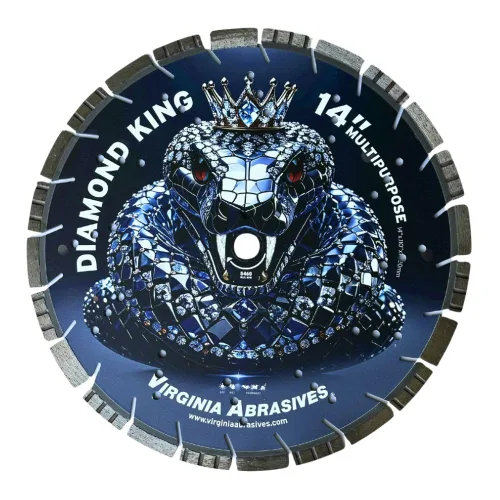 Miniatura 16 de Virginia Abrasives 425-08408 - Hoja de diamante de hormigón de uso general UV de 9 pulgadas - Cortador húmedo y seco para hormigón/asfalto
