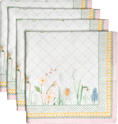 Miniatura 149 de Maison d' Hermine Happy Florals - Juego de 4 servilletas 100% algodón suave y cómodo perfectas para cenas familiares, bodas, fiestas de cóctel, 063