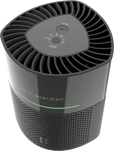 Miniatura 8 de GermGuardian Airsafe+ Purificador de aire HEPA para el hogar, habitaciones grandes de hasta 1043 pies cuadrados con filtro de aire HEPA, luz UV-C